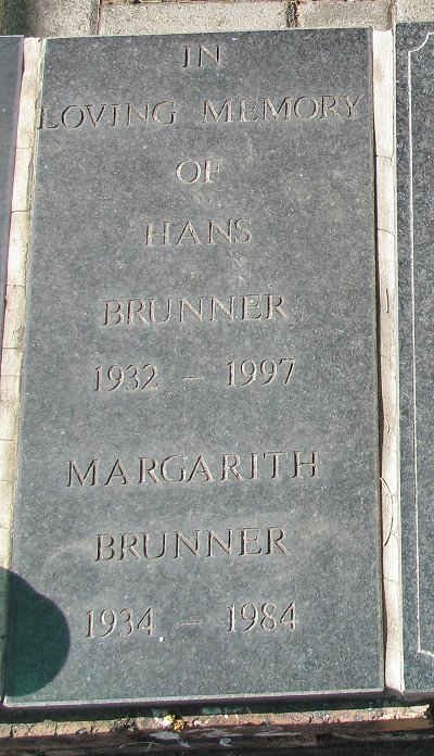 BRUNNER Hans 1932-1997 &amp; Margarith 1934-1984