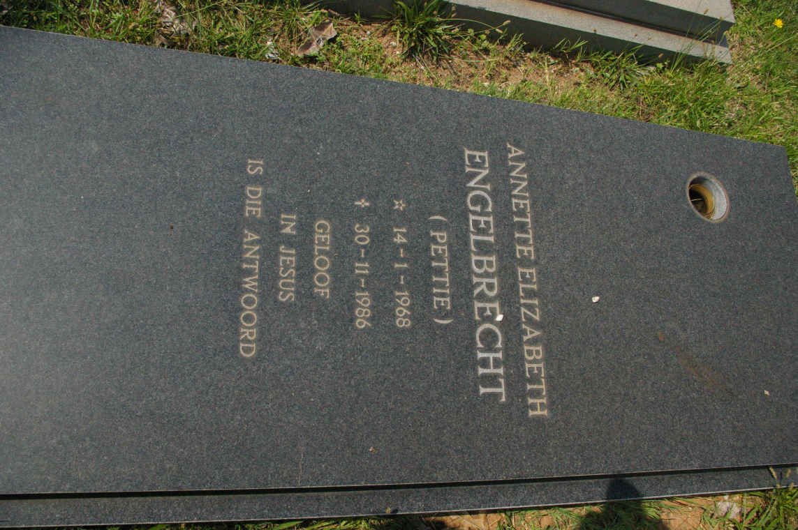 ENGELBRECHT Anette Elizabeth 1968-1986