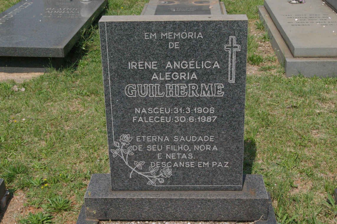 GUILHERME Irene Angélica Alegria 1906-1987