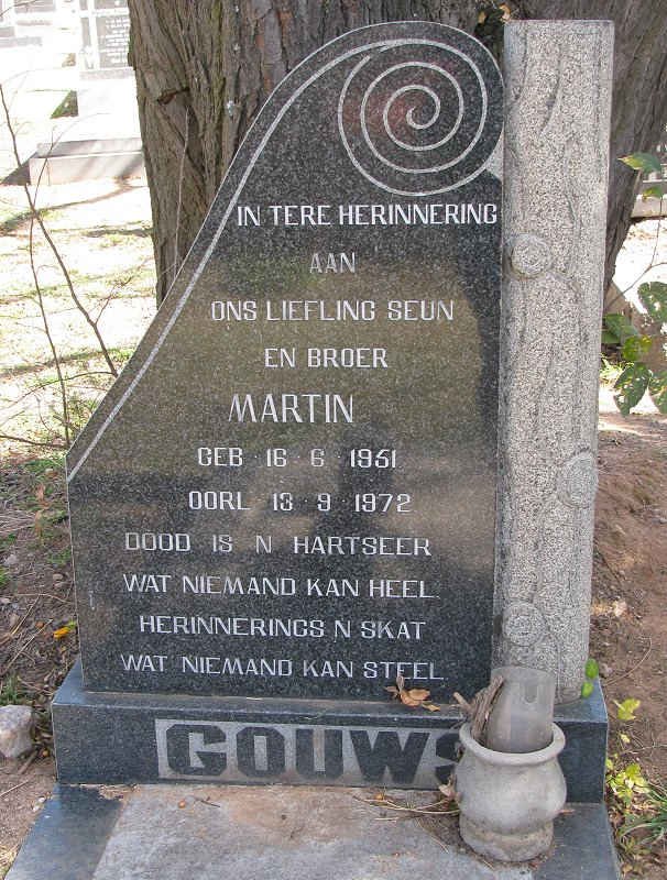 GOUWS Martin 1951-1972