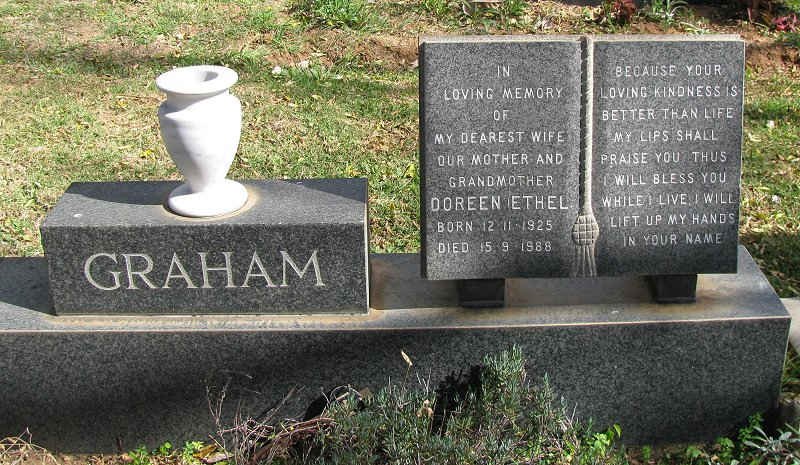 GRAHAM Doreen Ethel 1925-1988