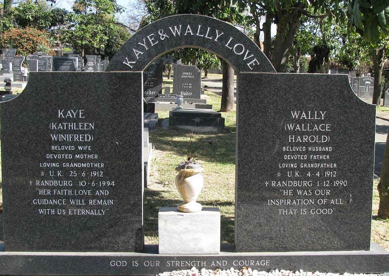 LOVE Wallace Harold 1912-1990 &amp; Kathleen Winifred 1912-1994