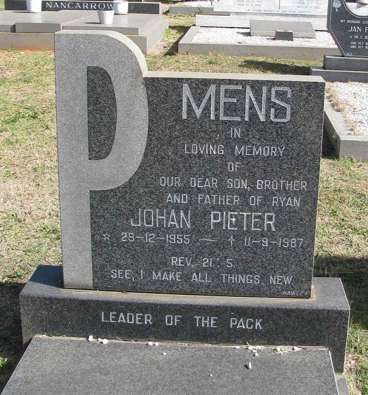 MENS Johan Pieter 1955-1987
