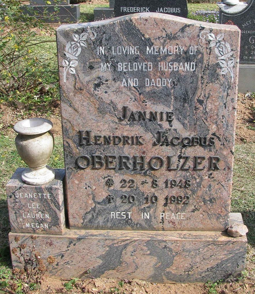 OBERHOLZER Jannie Hendrik Jacobus 1948-1992