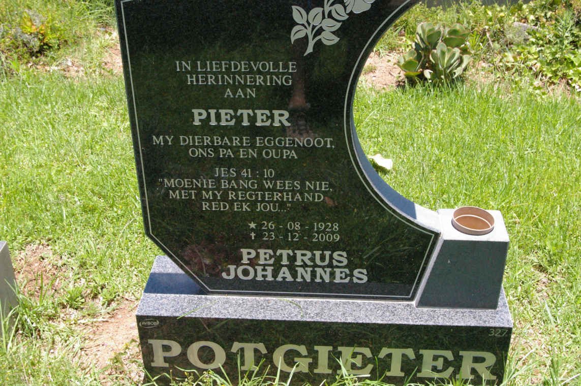 POTGIETER Petrus Johannes Pieter 1928-2009