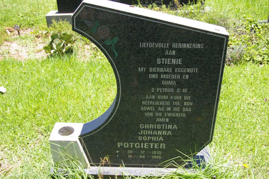 POTGIETER Christina Johanna Sophia 1935-1995