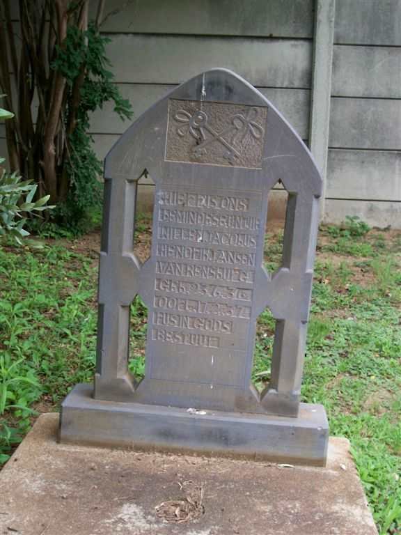 RENSBURG Willem Jacobus Hendrik, Jansen van 1936-1937