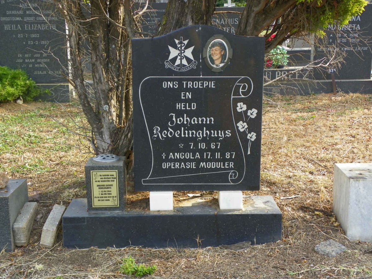 REDELINGHUYS Johannes Jacobus 1944-2016 :: REDELINGHUYS Johan 1967-1987