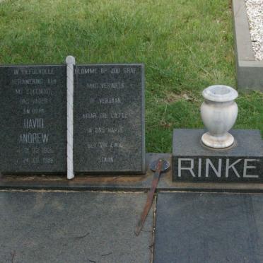 RINKE David Andrew 1925-1986