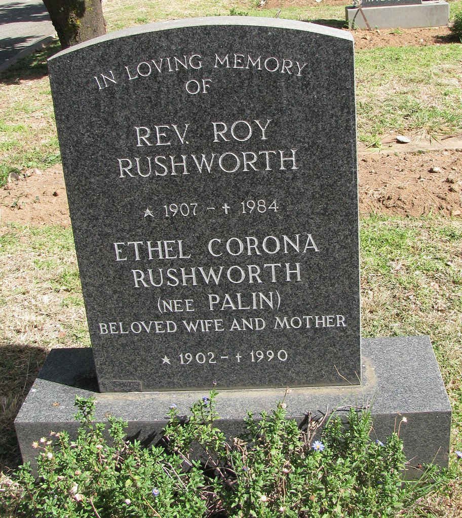 RUSHWORTH Roy 1907-1984 &amp; Ethel Corona PALIN 1902-1990
