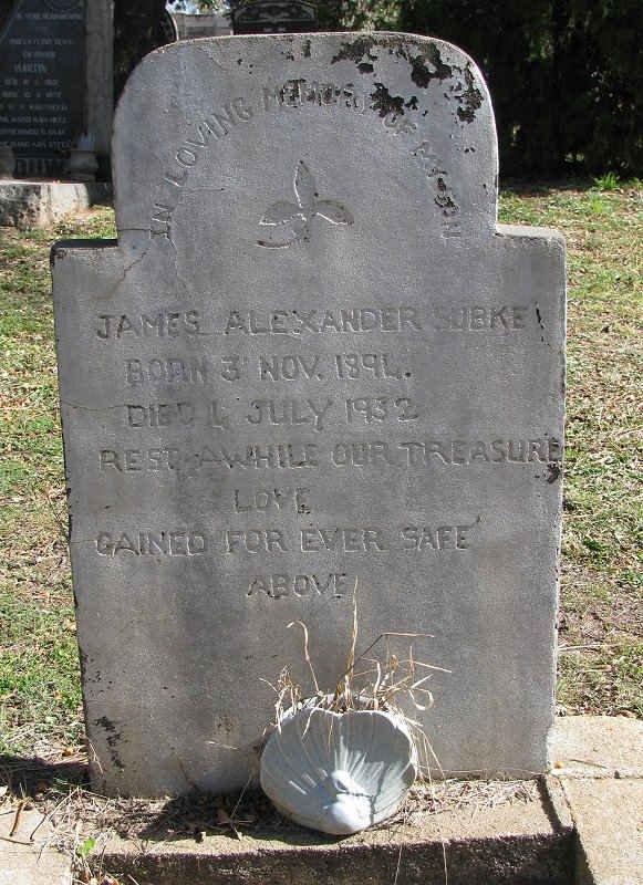 SUBKE James Alexander 1894-1932