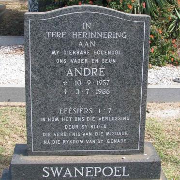 SWANEPOEL Andre 1957-1986