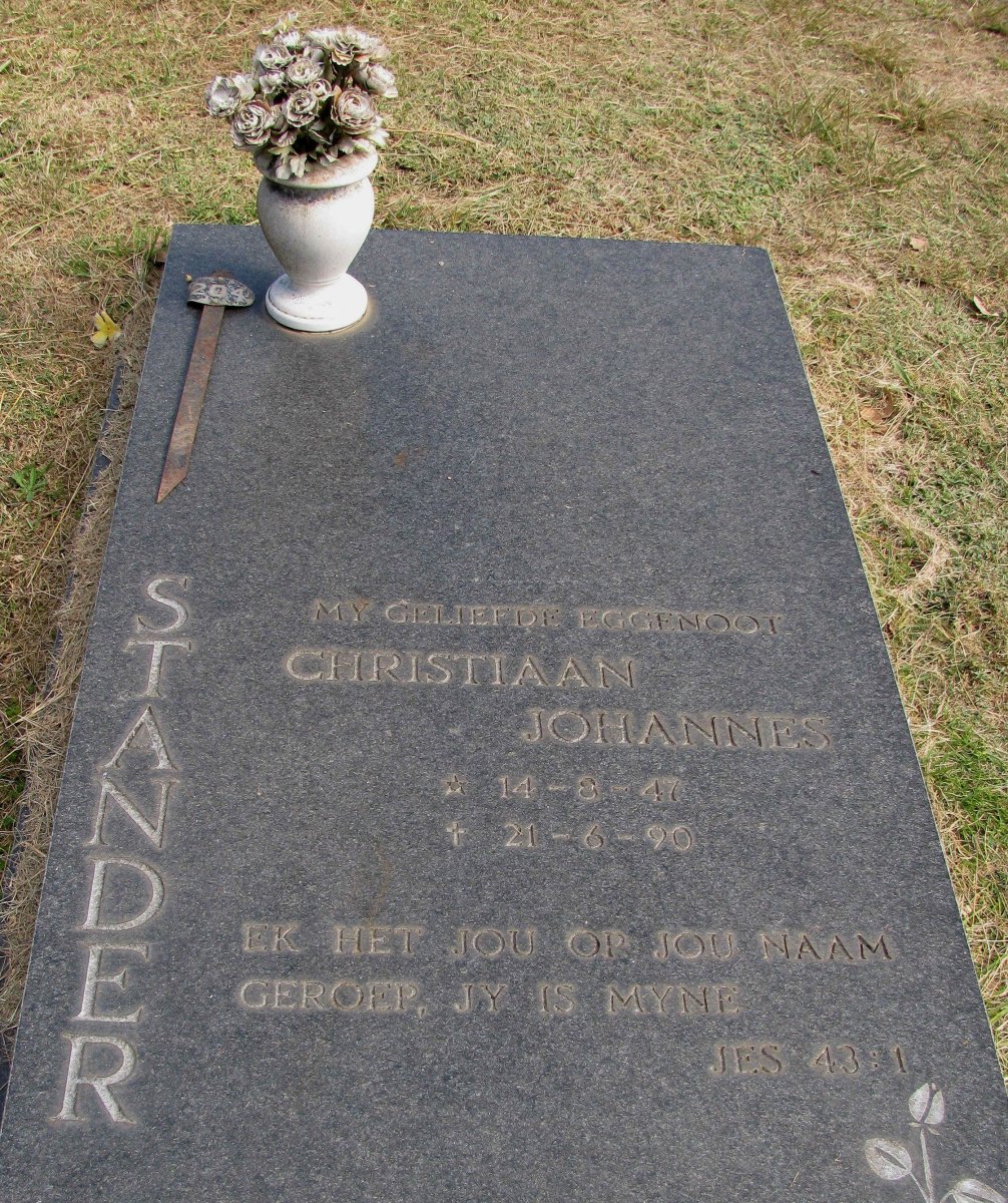 STANDER Christiaan Johannes 1947-1990