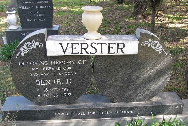 VERSTER Ben 1927-1993