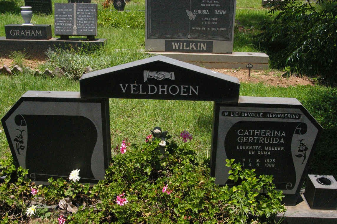 VELDHOEN Catherina Gertruida 1925-1988