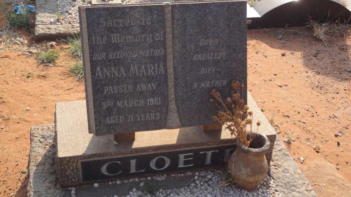 CLOETE Anna Maria -1961