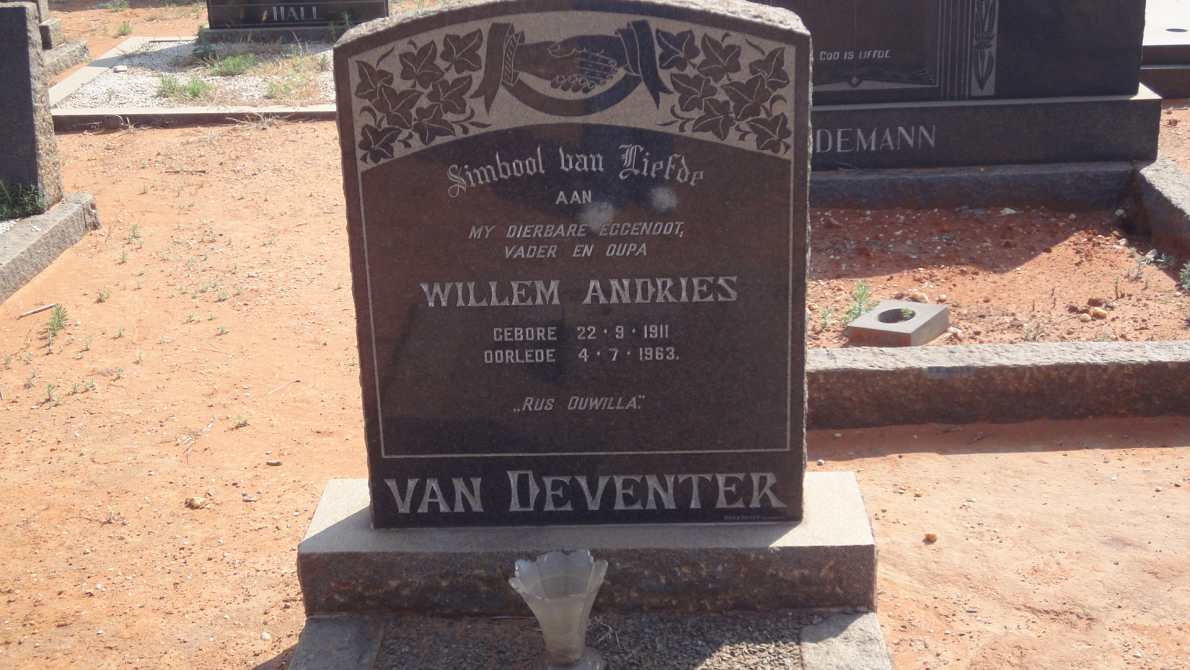 DEVENTER Willem Andries, van 1911-1963