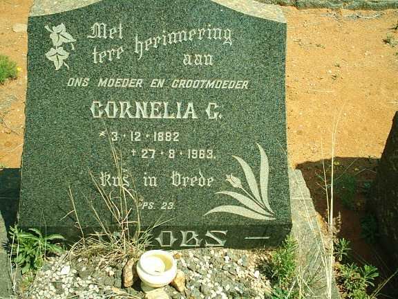 JACOBS Cornelia C. 1882-1963