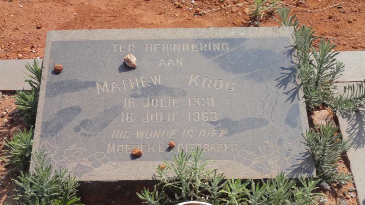 KROG Mathew 1931-1963