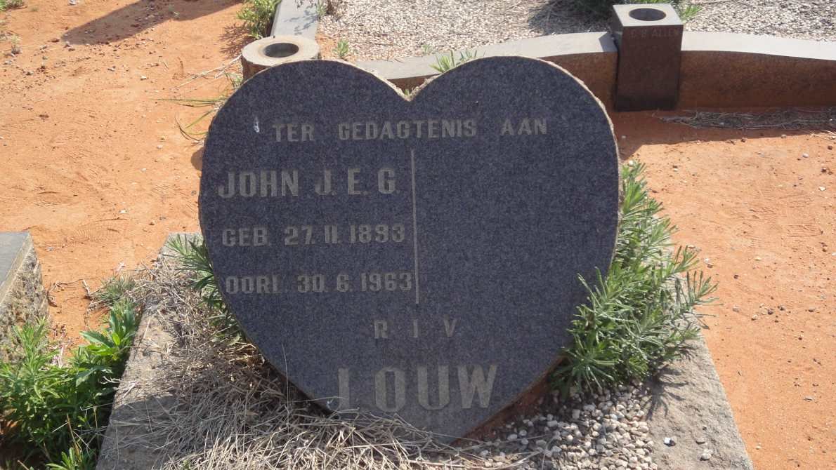 LOUW John J.E.G. 1893-1963