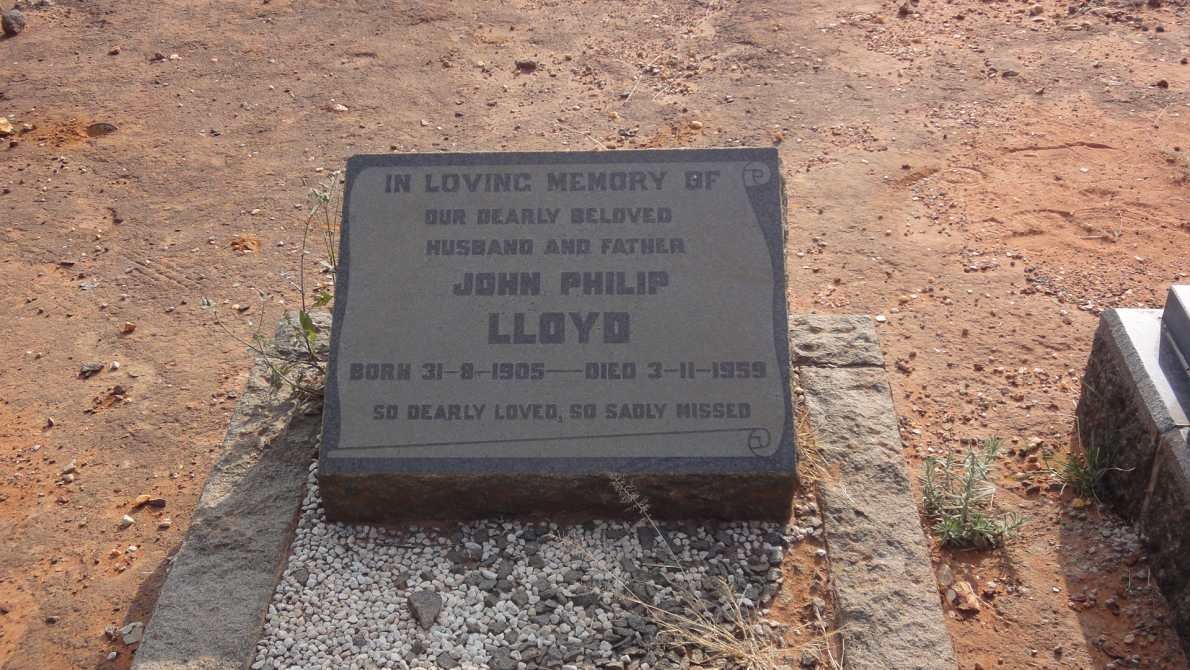 LLOYD John Philip 1905-1959