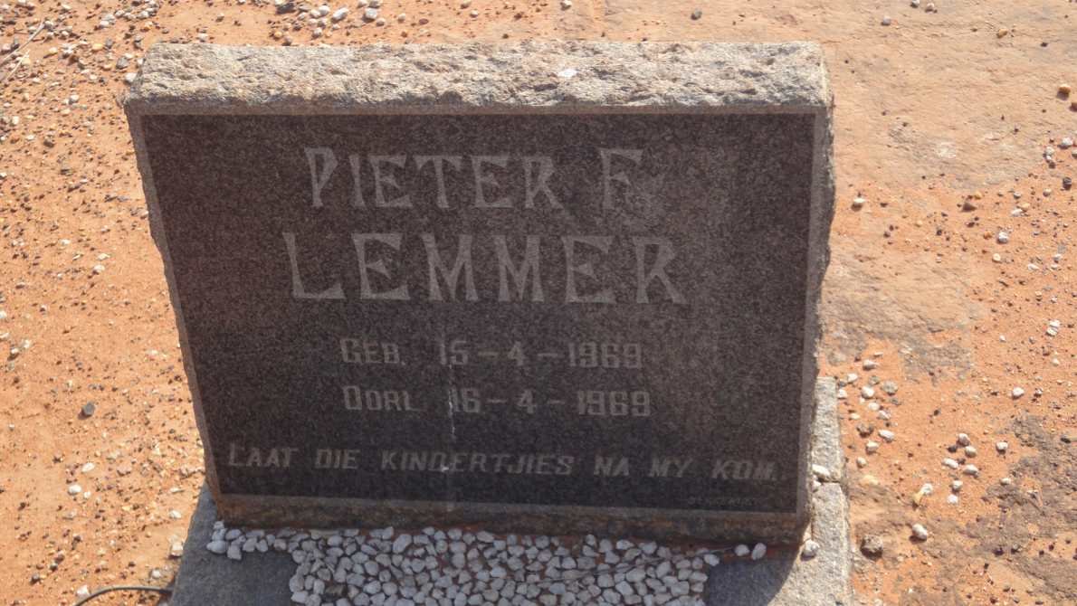 LEMMER Pieter F. 1969-1969
