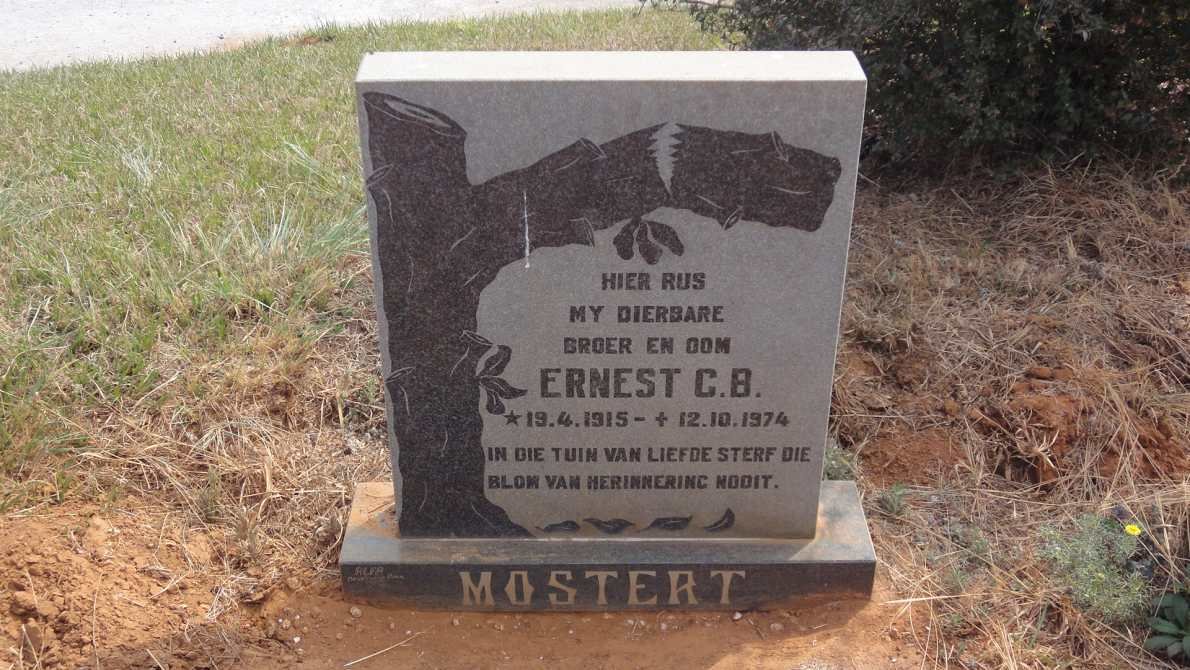 MOSTERT Ernest C.B. 1915-1974