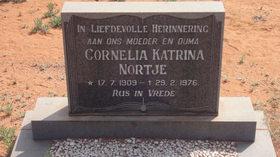 NORTJE Cornelia Katrina 1909-1976