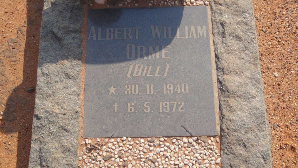 ORME Albert William 1940-1972