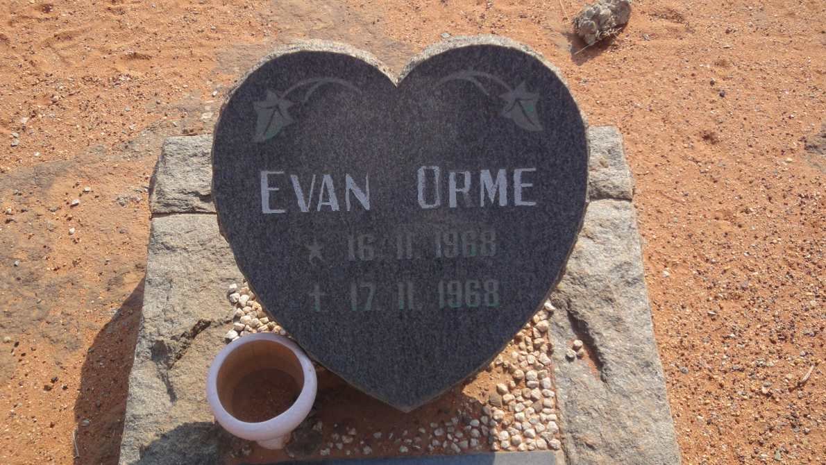 ORME Evan 1968-1968