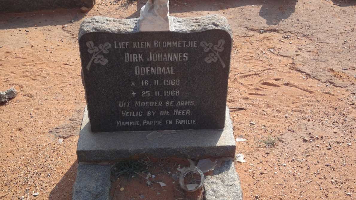 ODENDAAL Dirk Johannes 1968-1968