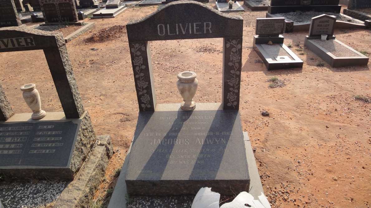 OLIVIER Jacobus Alwyn 1903-1983