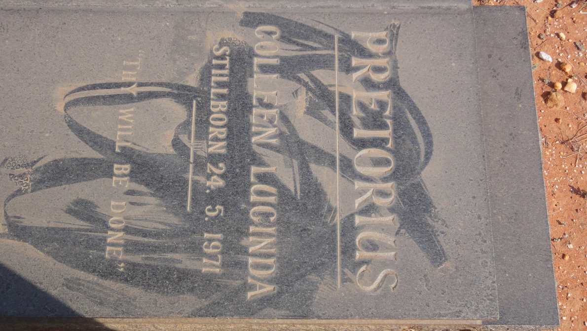 PRETORIUS Colleen Lucinda 1971-1971