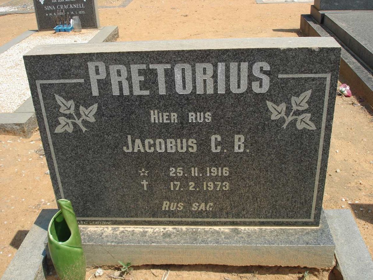 PRETORIUS Jacobus C.B. 1916-1973