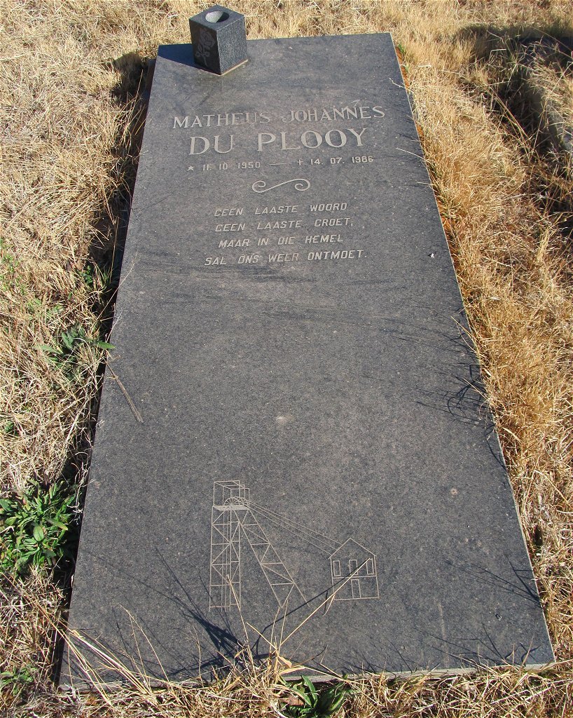 PLOOY Matheus Johannes, du 1950-1986