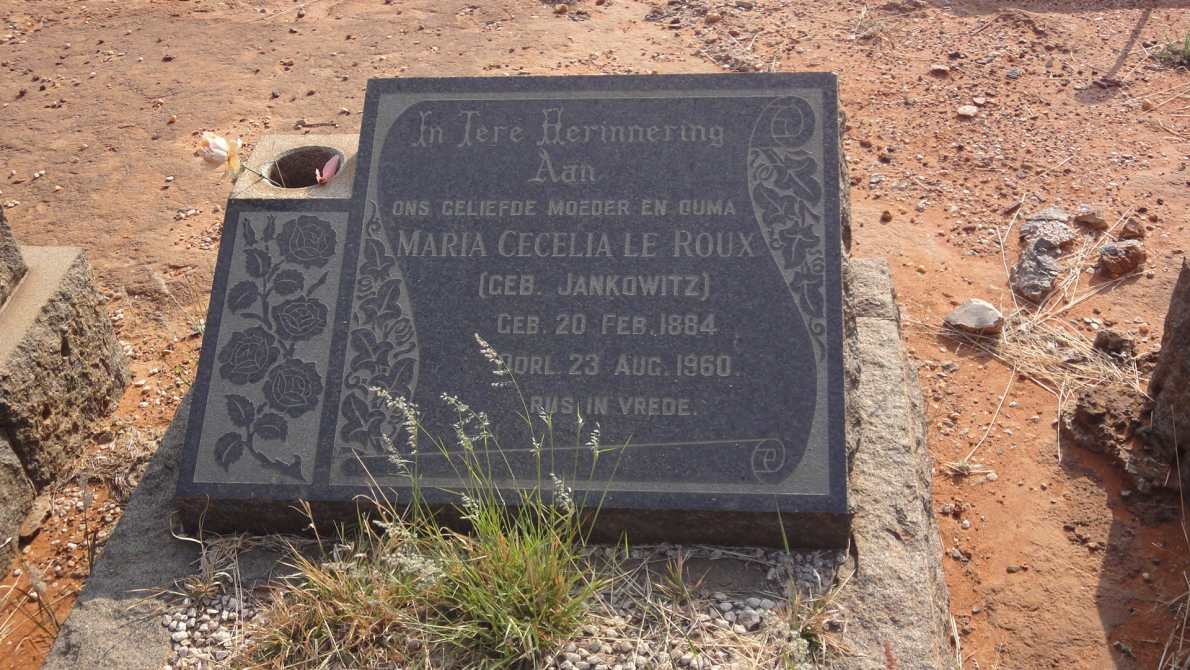 ROUX Maria Cecelia, le nee JANKOWITZ 1884-1960
