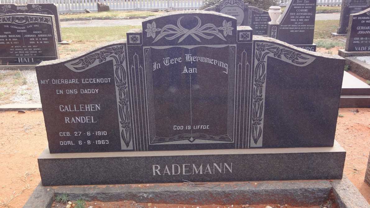 RADEMANN Callehen Randel 1910-1963