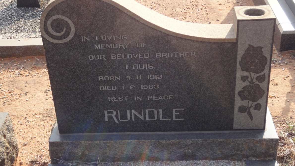 RUNDLE Louis 1913-1983
