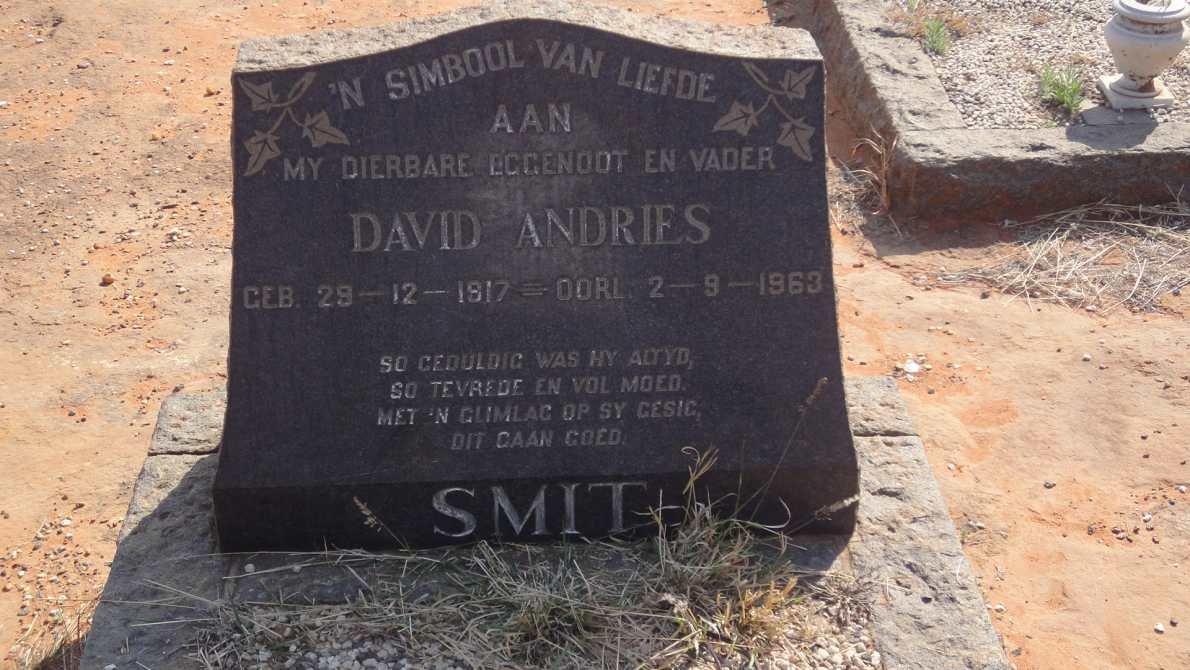 SMIT David Andries 1917-1960