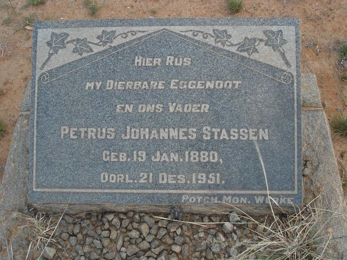 STASSEN Petrus Johannes 1880-1951