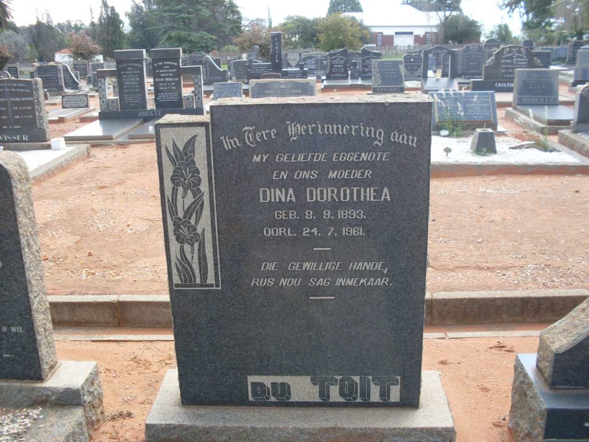 TOIT Dina Dorothea, du 1893-1961