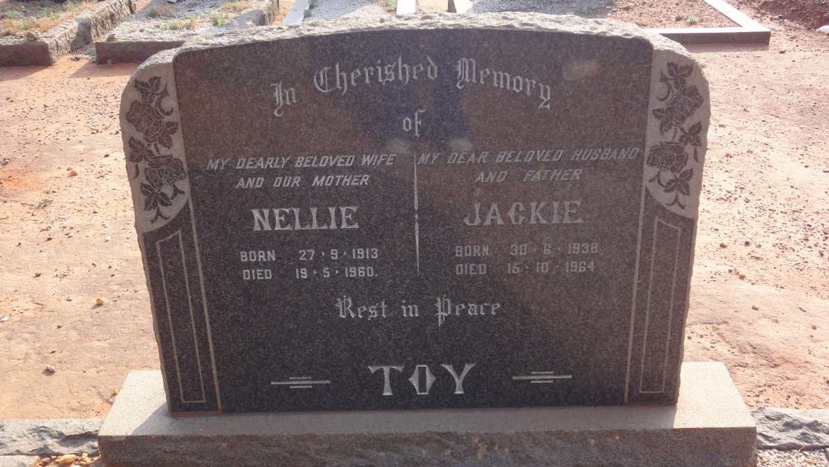 TOY Nellie 1913-1960 &amp; Jackie 1938-1964