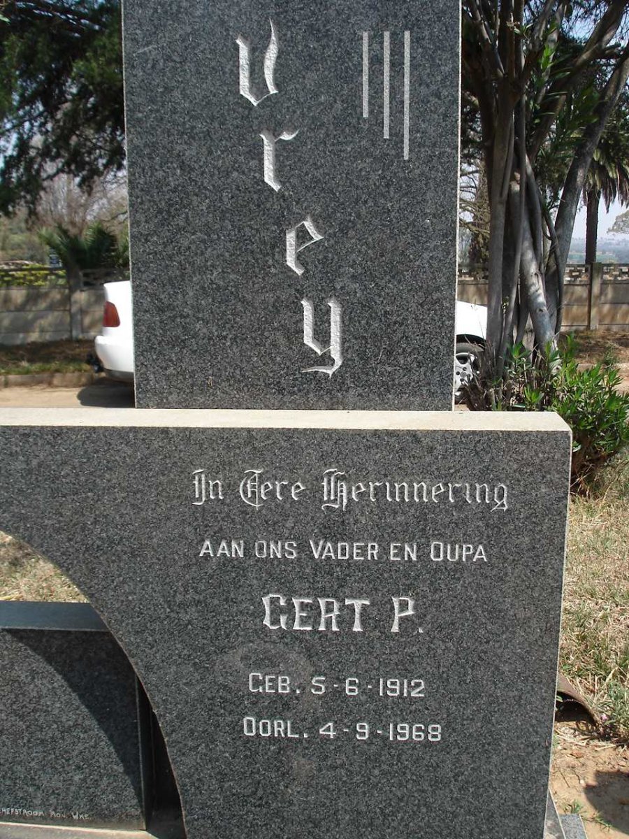 VREY Gert P. 1912-1968