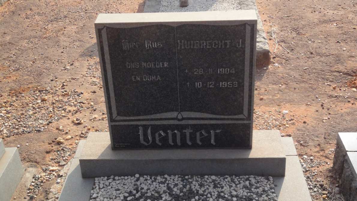 VENTER Huibrecht J. 1904-1959