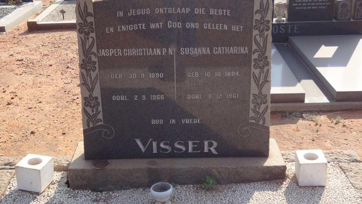 VISSER Jasper Christiaan P.N. 1890-1966 &amp; Susanna Catharina 1894-1961