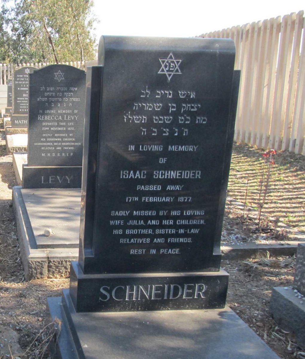 SCHNEIDER Isaac -1977