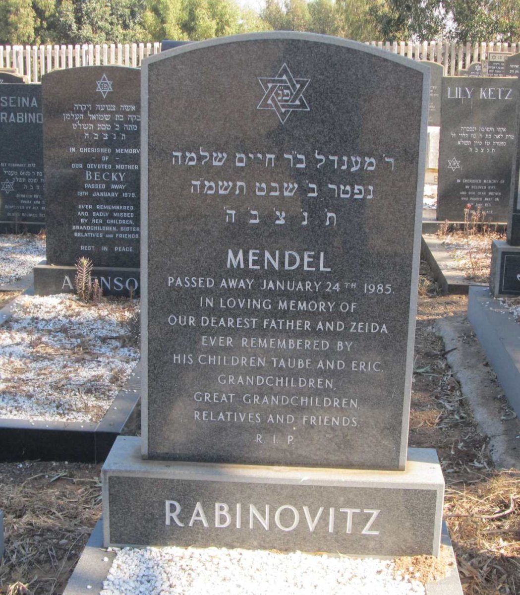 RABINOVITZ Mendel -1985