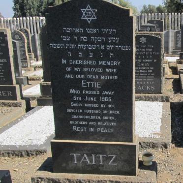 TAITZ Ettie -1965