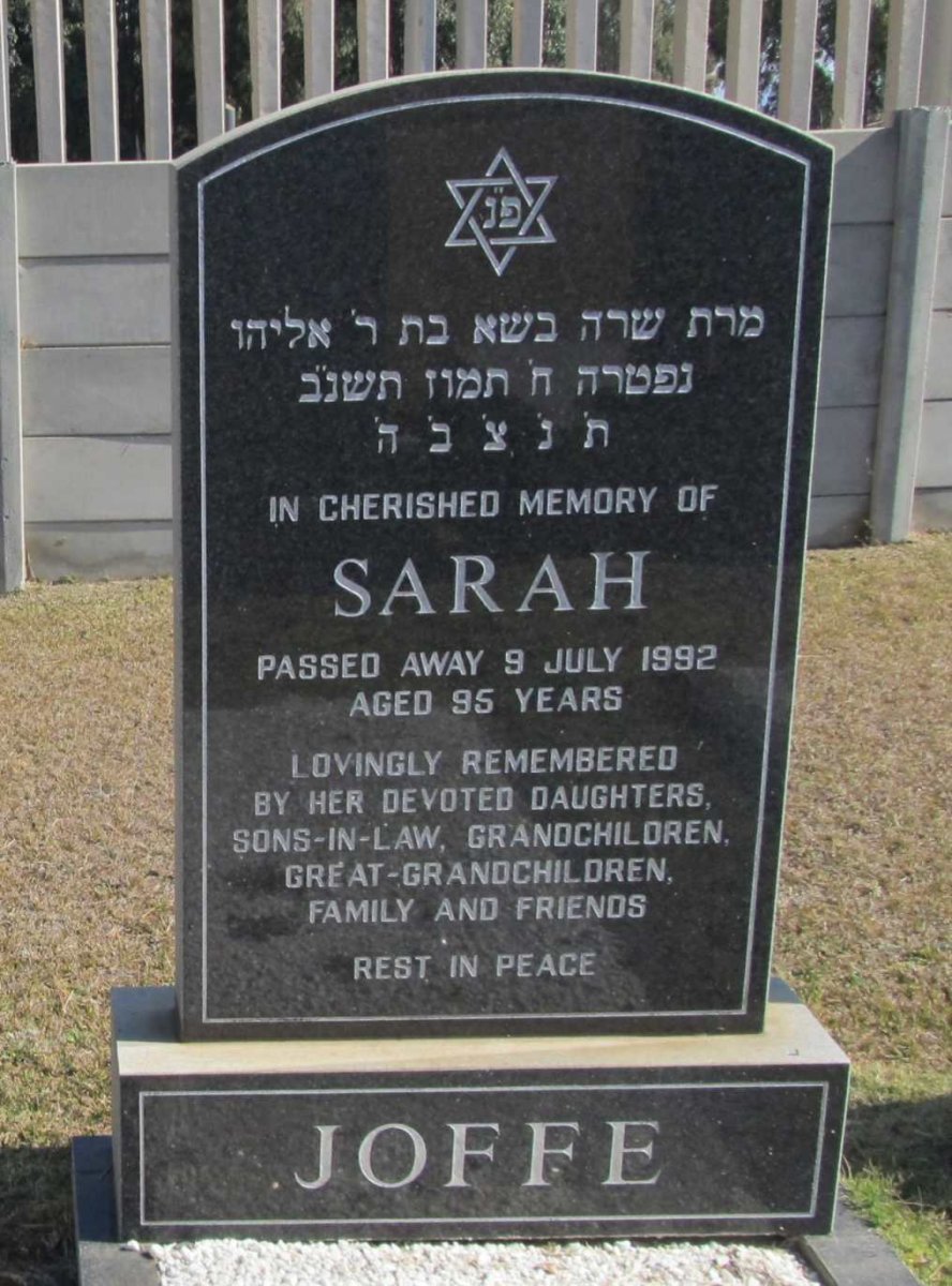 JOFFE Sarah -1992