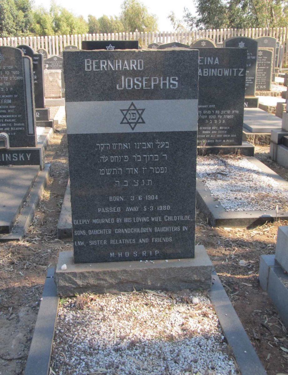 JOSEPHS Bernhard 1904-1980